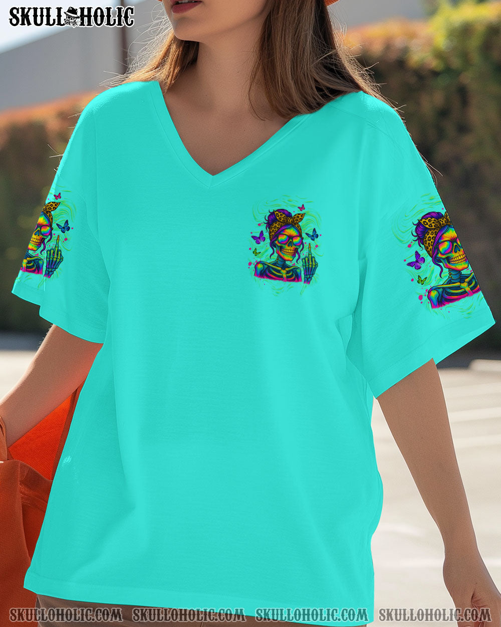 BLISSCORNERS KARMA FAIRY SKULL MESSY BUN ALL OVER PRINT