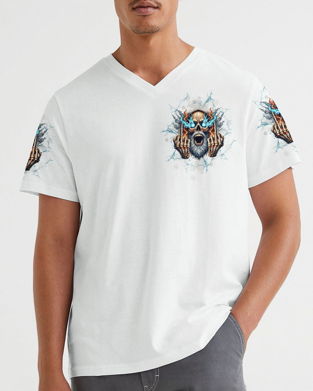 BLISSCORNERS DON'T LIKE MY ATTITUDE OLD SKULL ALL OVER PRINT