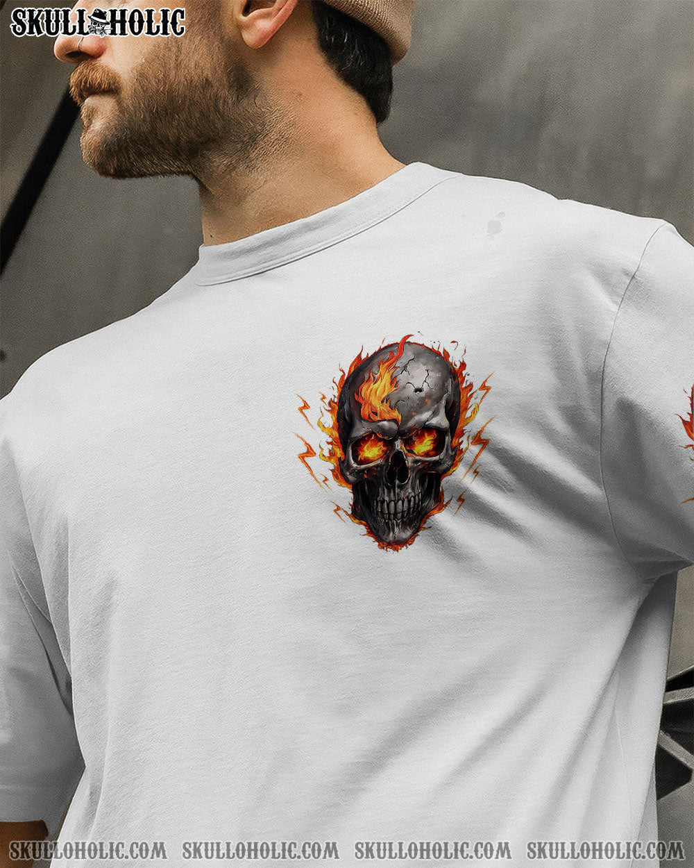BLISSCORNERS I'M NOT ANTI-SOCIAL MAD SKULL ALL OVER PRINT  -  TLTW3010251