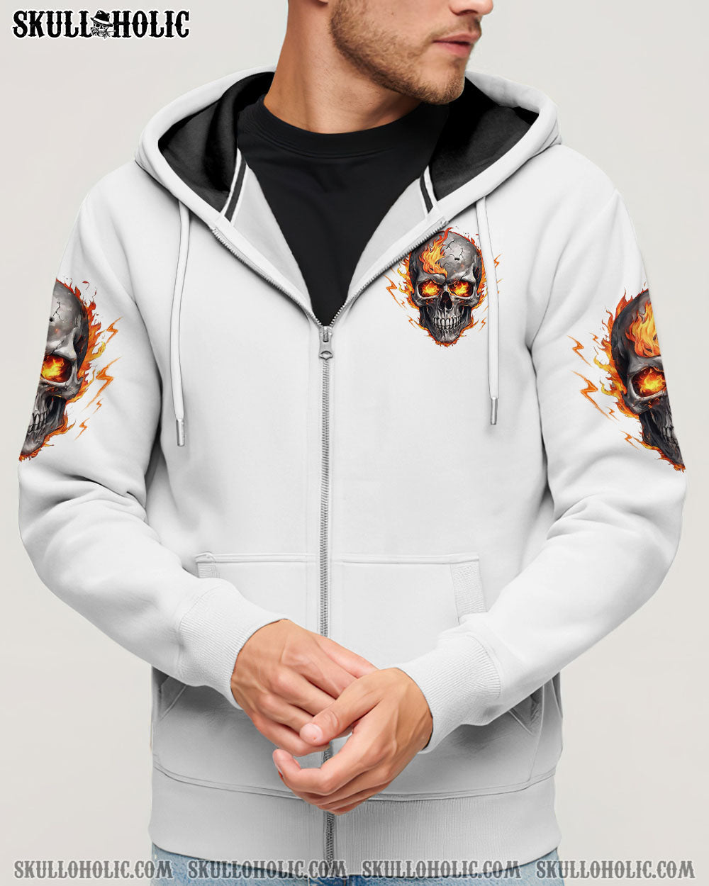 BLISSCORNERS I'M NOT ANTI-SOCIAL MAD SKULL ALL OVER PRINT  -  TLTW3010251