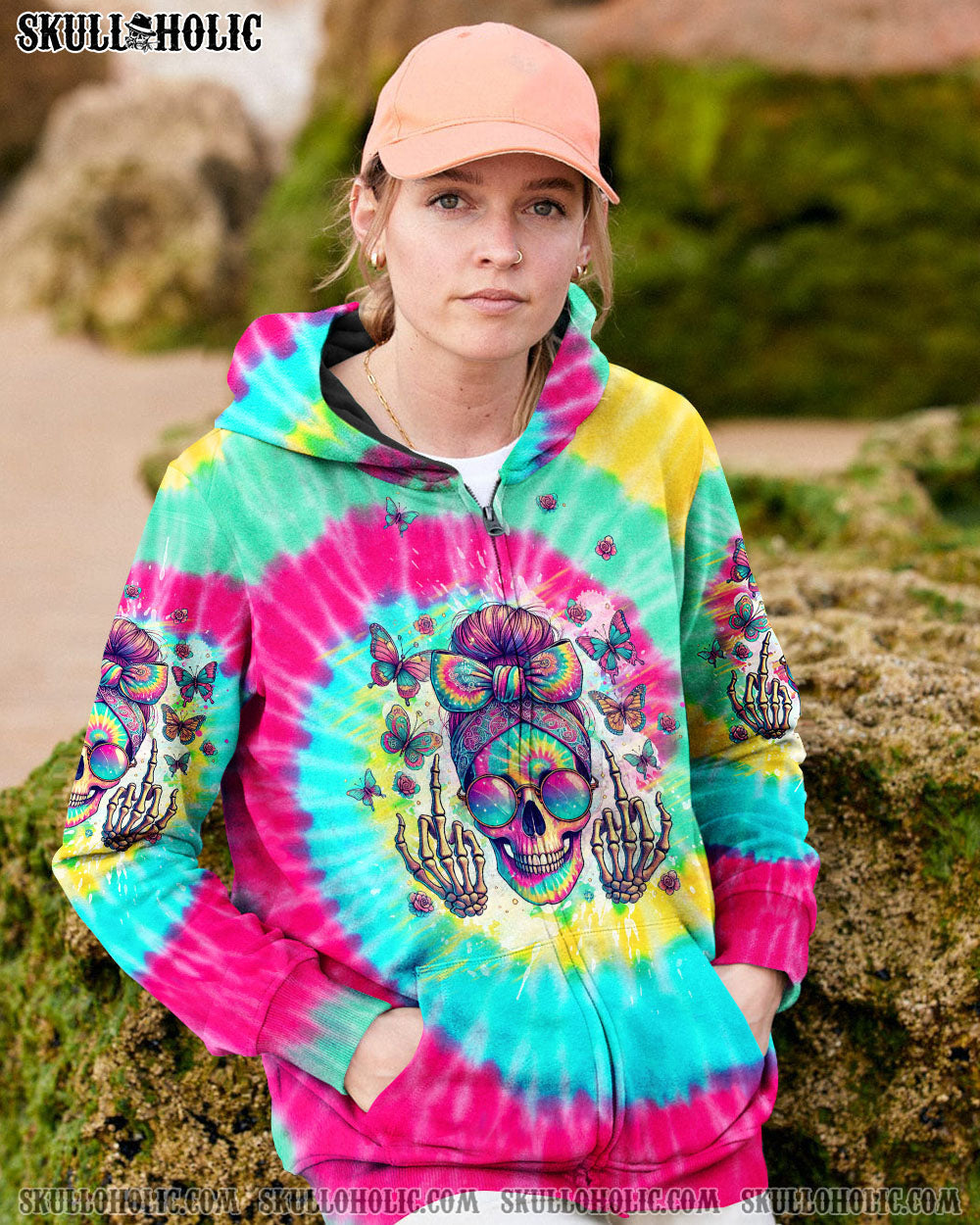 BLISSCORNERS I AM WHO I AM YOUR APPROVAL ISN'T NEEDED MESSY BUN ALL OVER PRINT