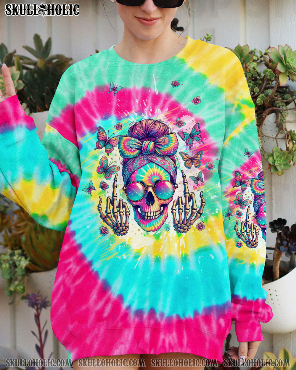BLISSCORNERS I AM WHO I AM YOUR APPROVAL ISN'T NEEDED MESSY BUN ALL OVER PRINT