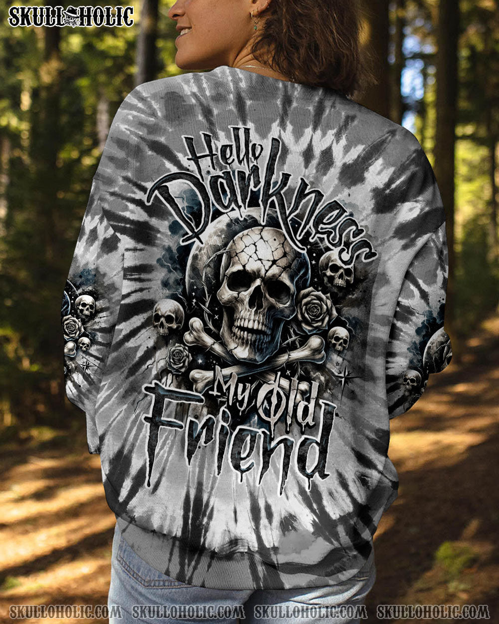 BLISSCORNERS HELLO DARKNESS MY OLD FRIEND TIE DYE ALL OVER PRINT