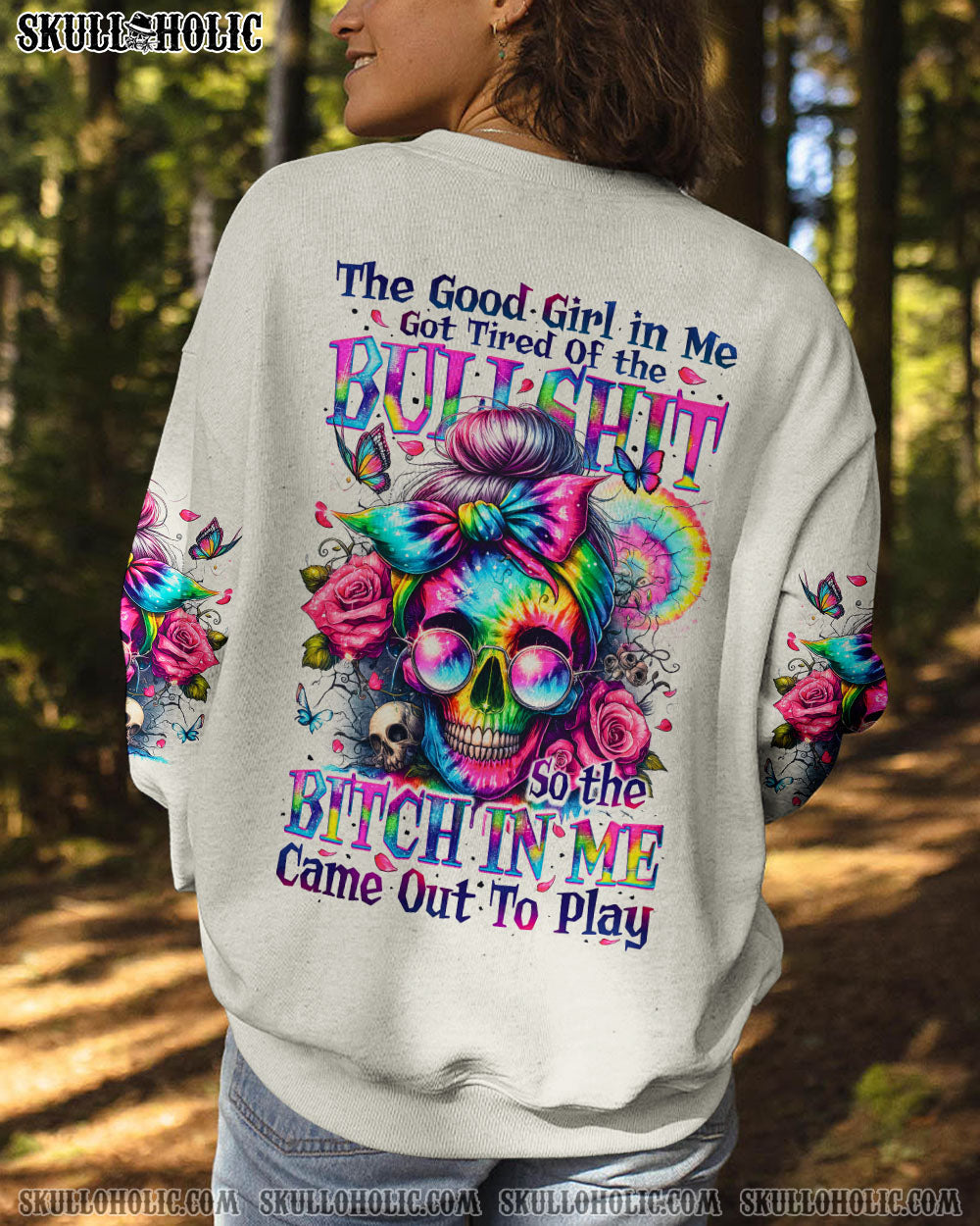 BLISSCORNERS KARMA FAIRY MESSY BUN ALL OVER PRINT