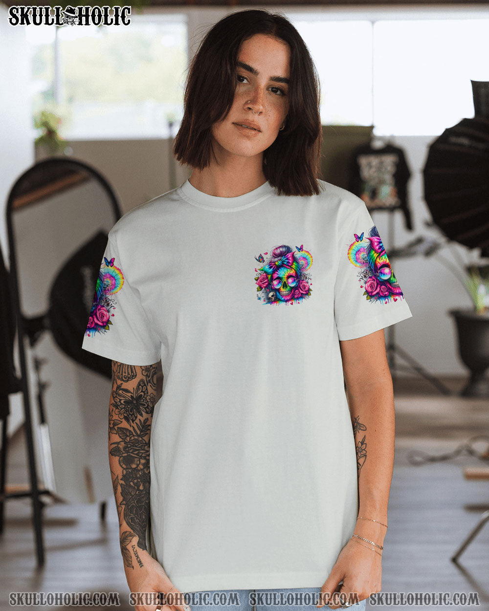 BLISSCORNERS KARMA FAIRY MESSY BUN ALL OVER PRINT