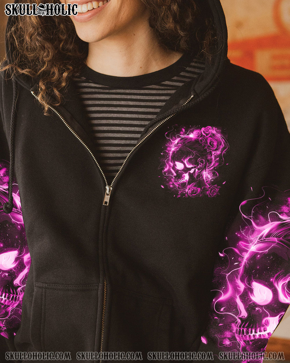 BLISSCORNERS THE GOOD GIRL IN ME MESSY BUN PURPLE ALL OVER PRINT