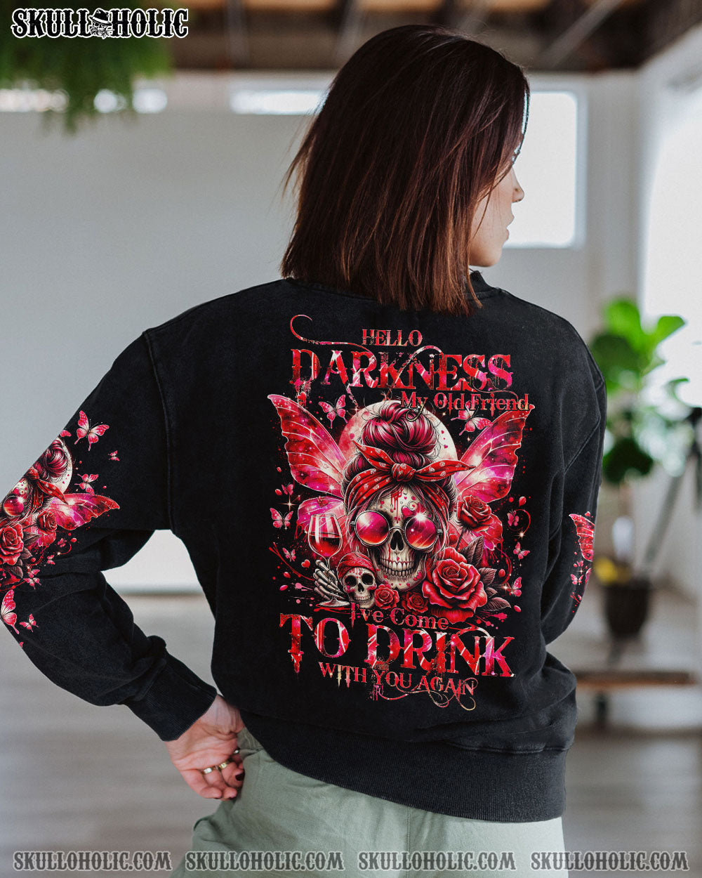 BLISSCORNERS KARMA FAIRY MESSY BUN ALL OVER PRINT