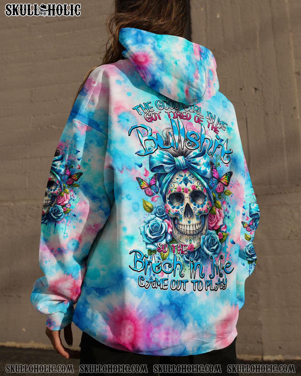BLISSCORNERS THE GOOD GIRL IN ME TIE DYE ALL OVER PRINT