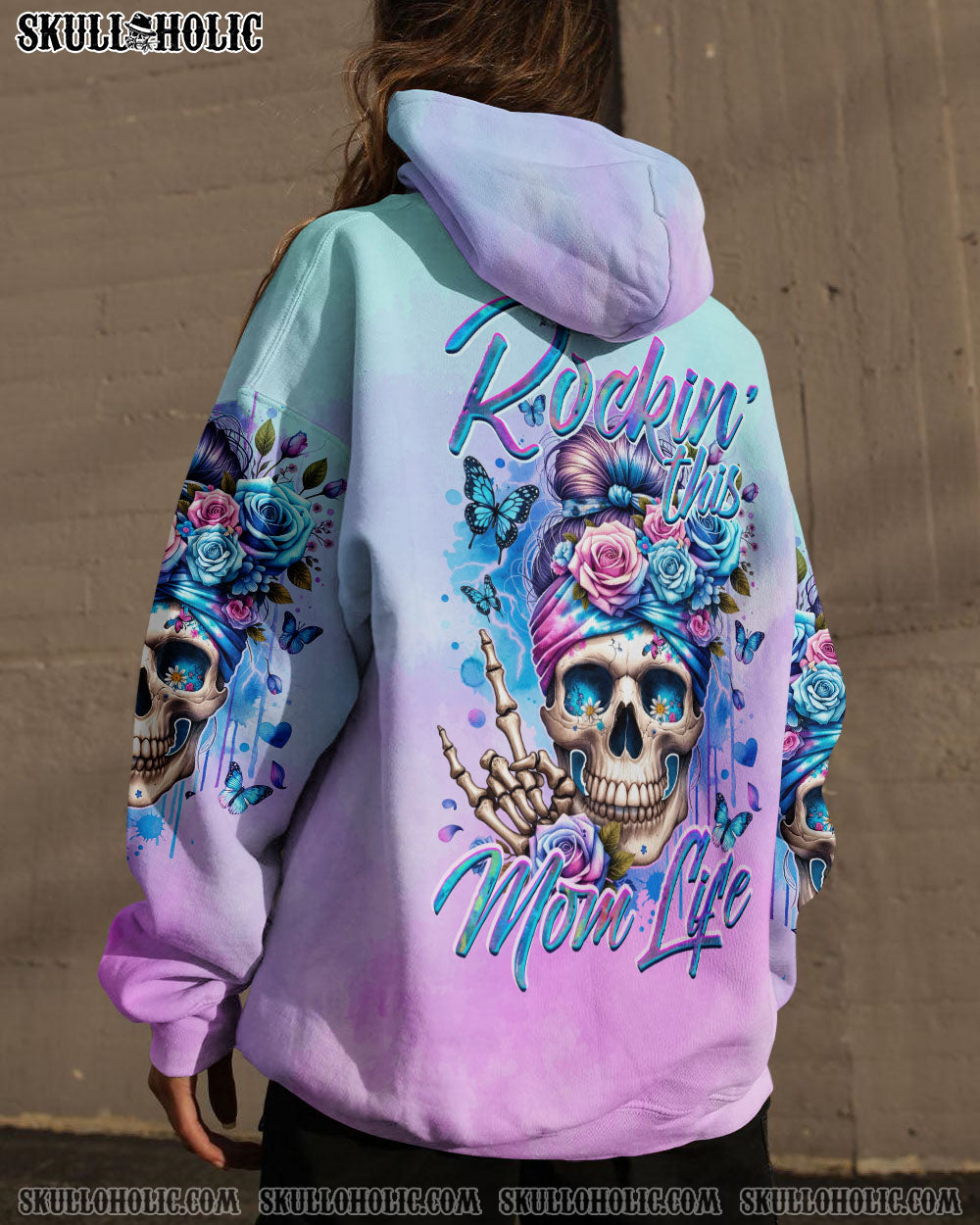 BLISSCORNERS HELLO DARKNESS MY OLD FRIEND MESSY BUN ALL OVER PRINT