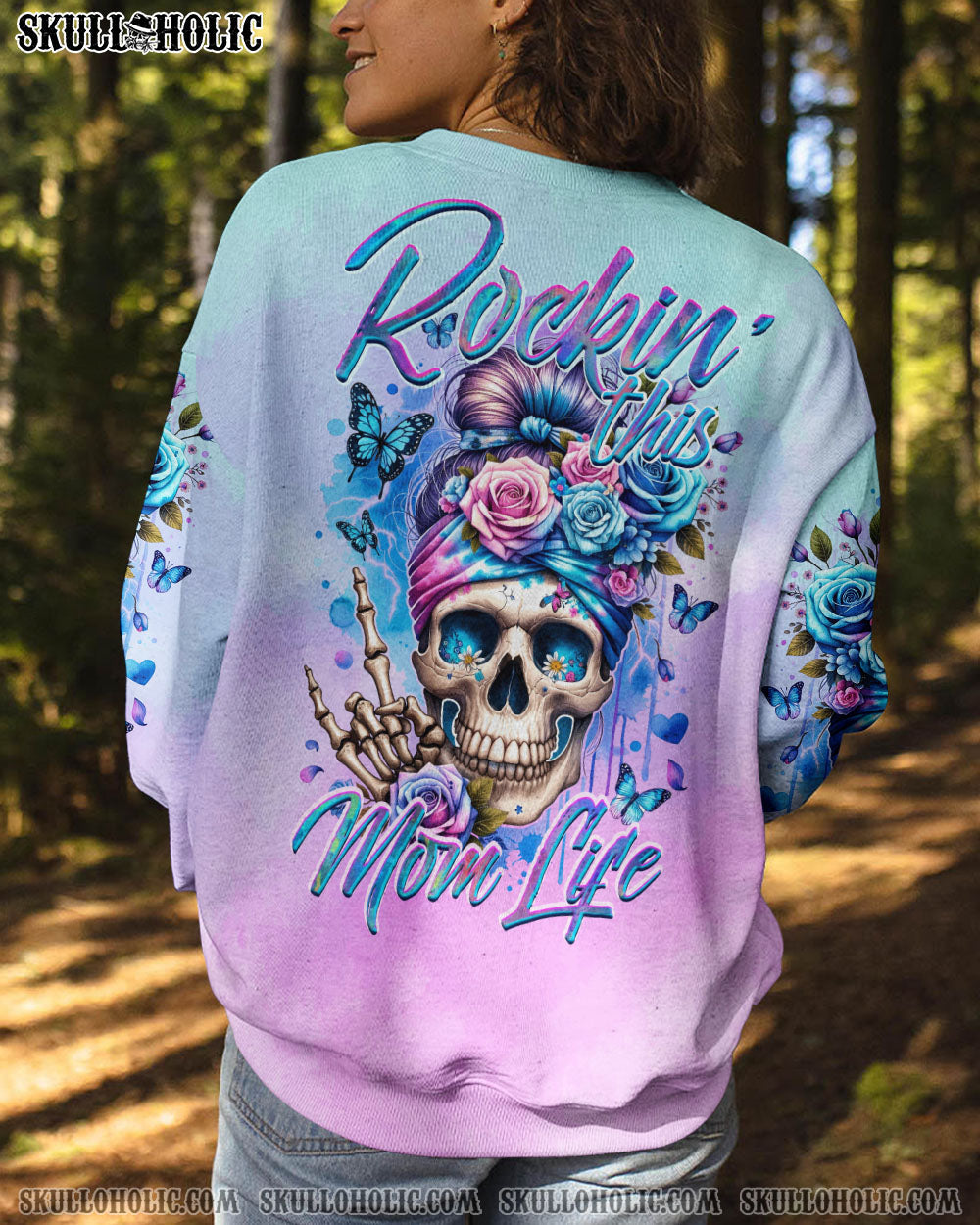 BLISSCORNERS HELLO DARKNESS MY OLD FRIEND MESSY BUN ALL OVER PRINT