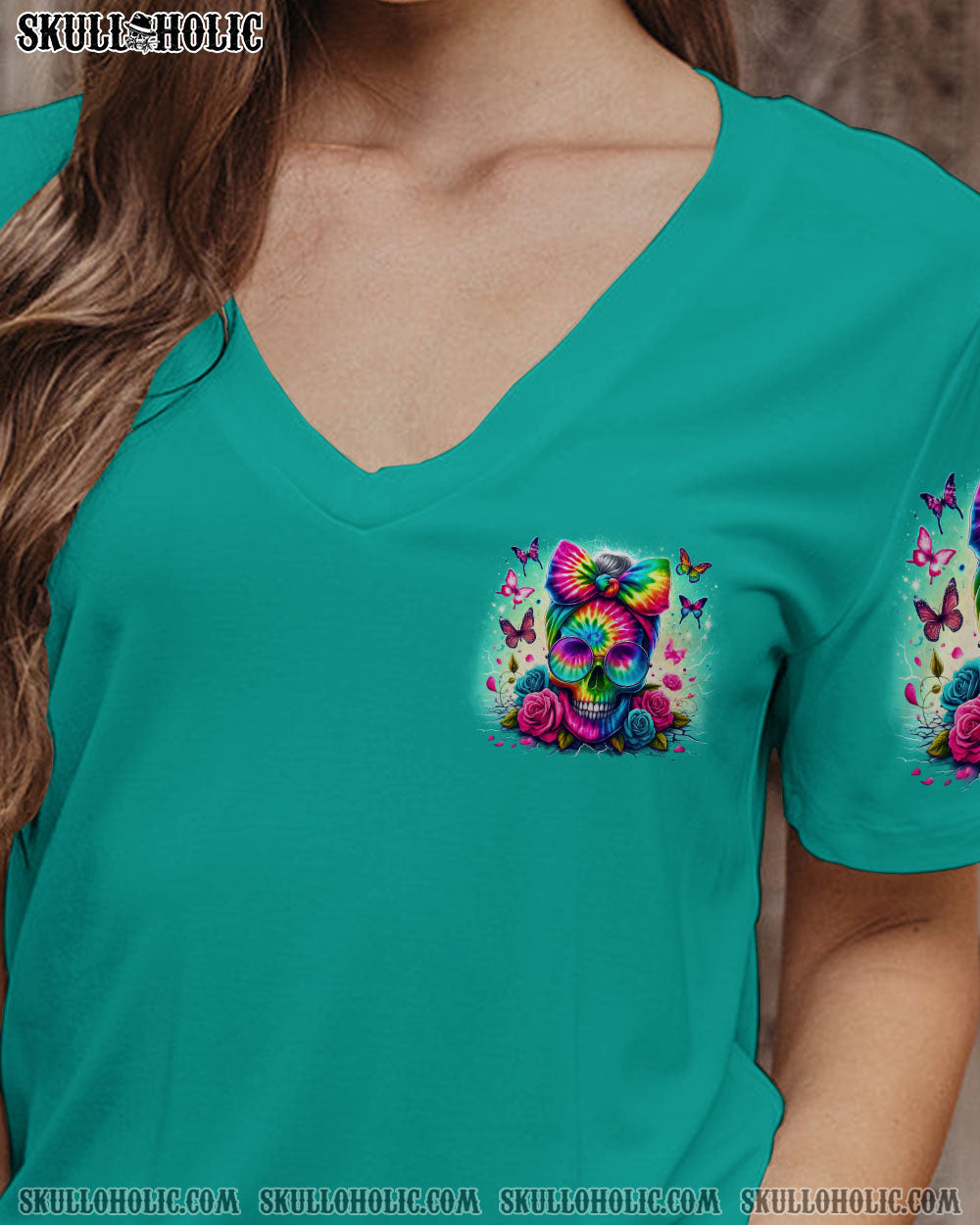 BLISSCORNERS YOU COULDN'T HANDLE ME MESSY BUN TIE DYE ALL OVER PRINT