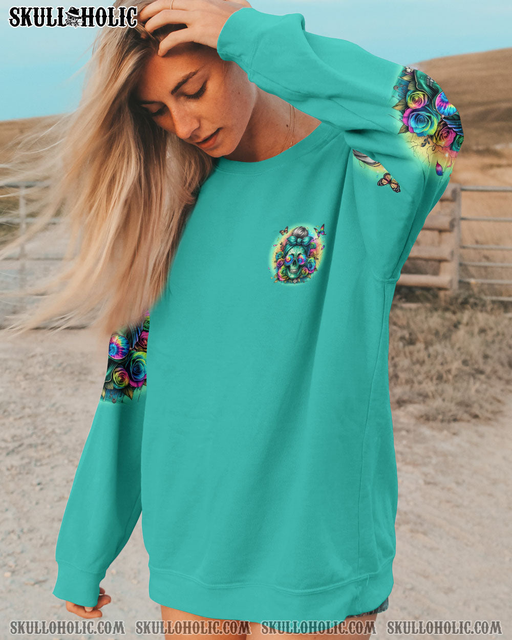 BLISSCORNERS A GOOD WOMAN SKULL ALL OVER PRINT