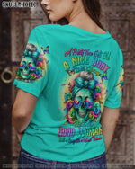 BLISSCORNERS A GOOD WOMAN SKULL ALL OVER PRINT