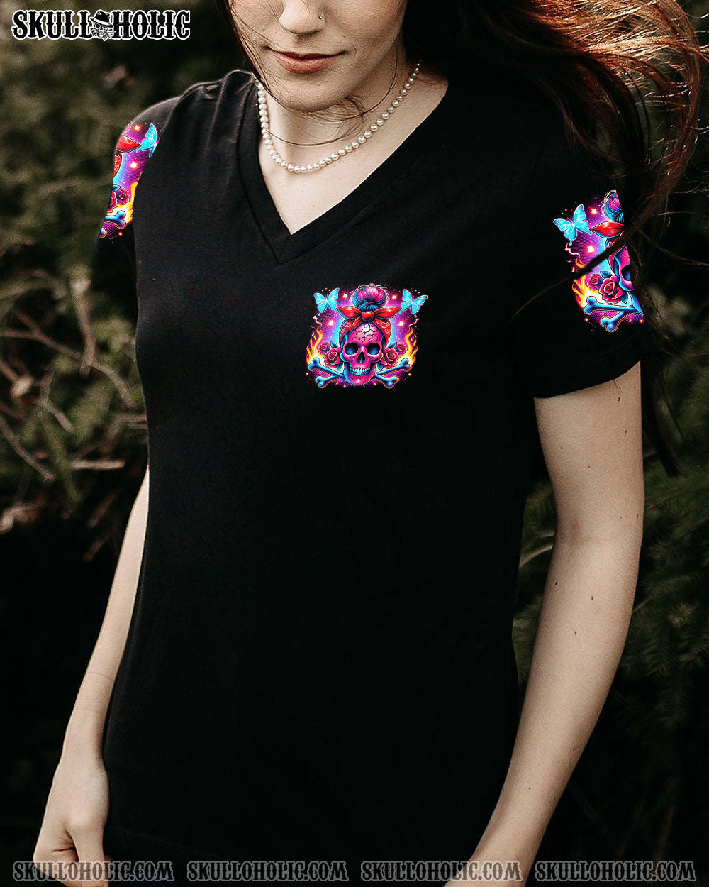 BLISSCORNERS JUDGE ME WHEN SKULL MESSY BUN PURPLE ALL OVER PRINT