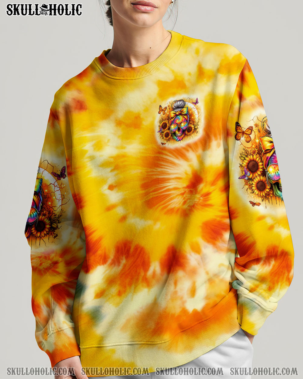 BLISSCORNERS SHE IS SUNSHINE MIXED WITH A LITTLE HURRICANE TIE DYE ALL OVER PRINT