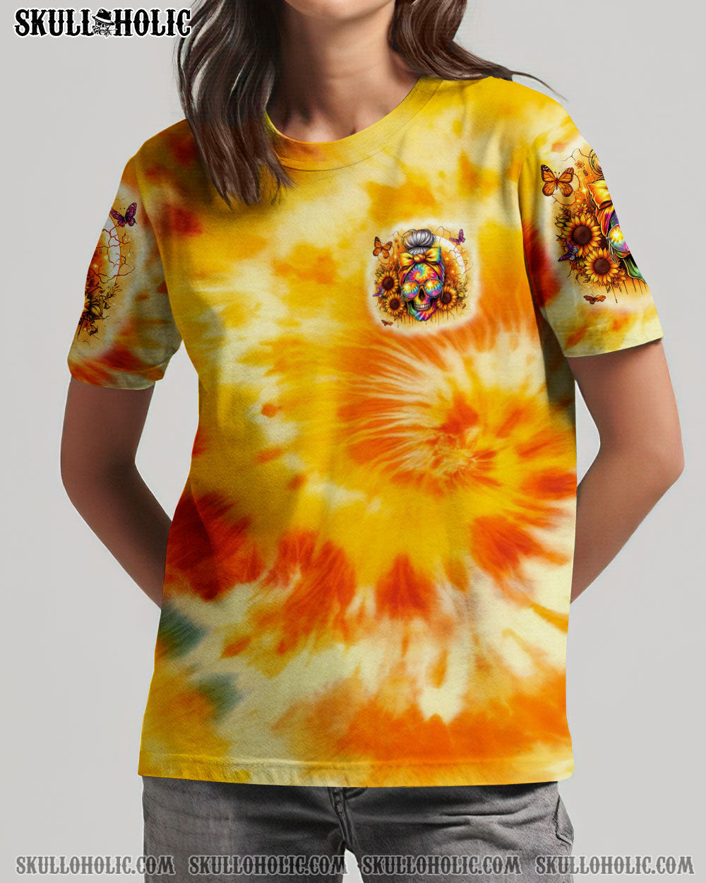BLISSCORNERS SHE IS SUNSHINE MIXED WITH A LITTLE HURRICANE TIE DYE ALL OVER PRINT