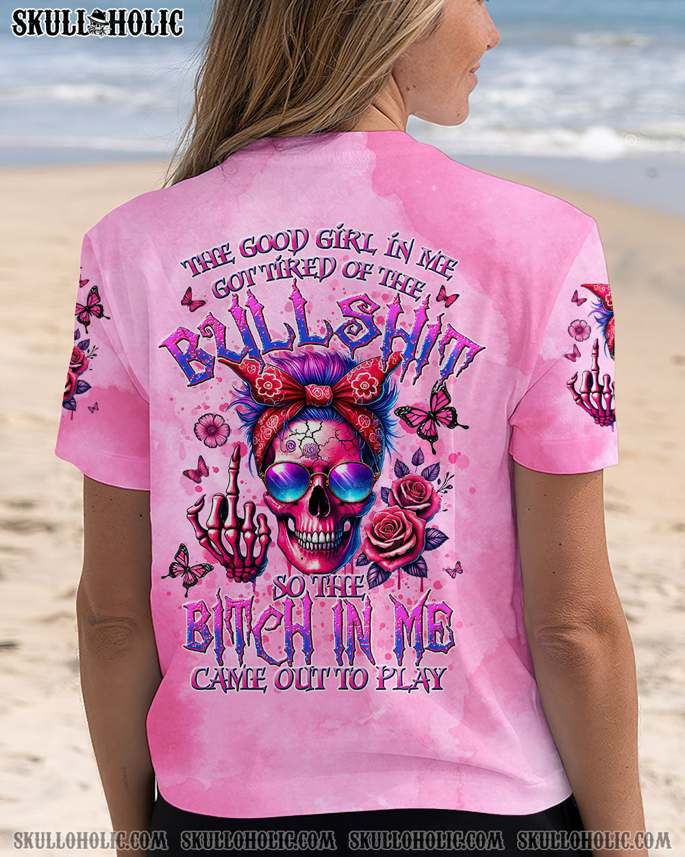 BLISSCORNERS THE GOOD GIRL IN ME ALL OVER PRINT