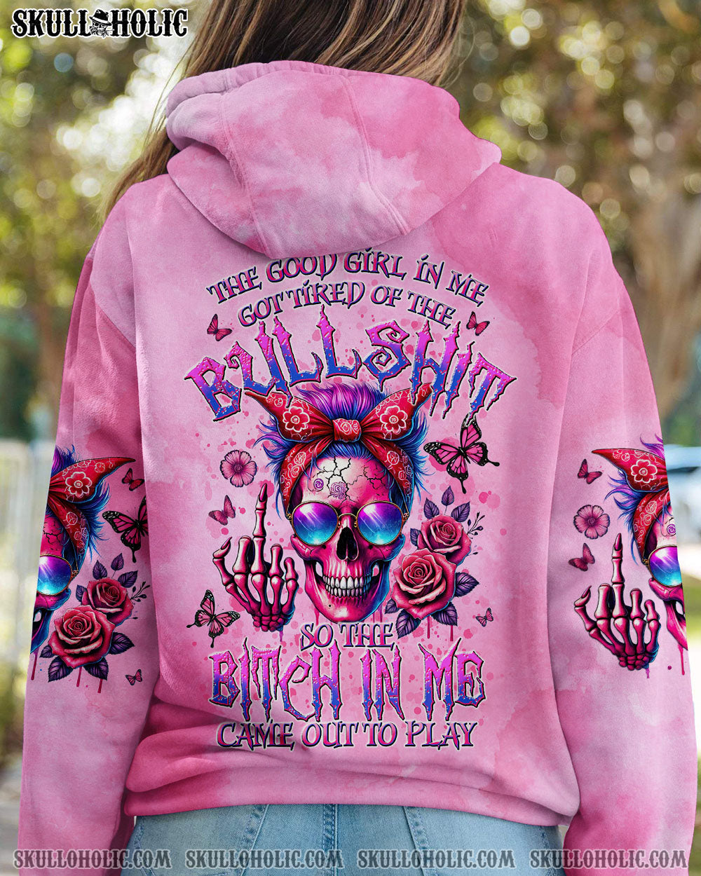 BLISSCORNERS THE GOOD GIRL IN ME ALL OVER PRINT