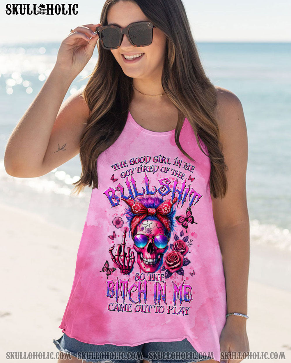 BLISSCORNERS THE GOOD GIRL IN ME ALL OVER PRINT