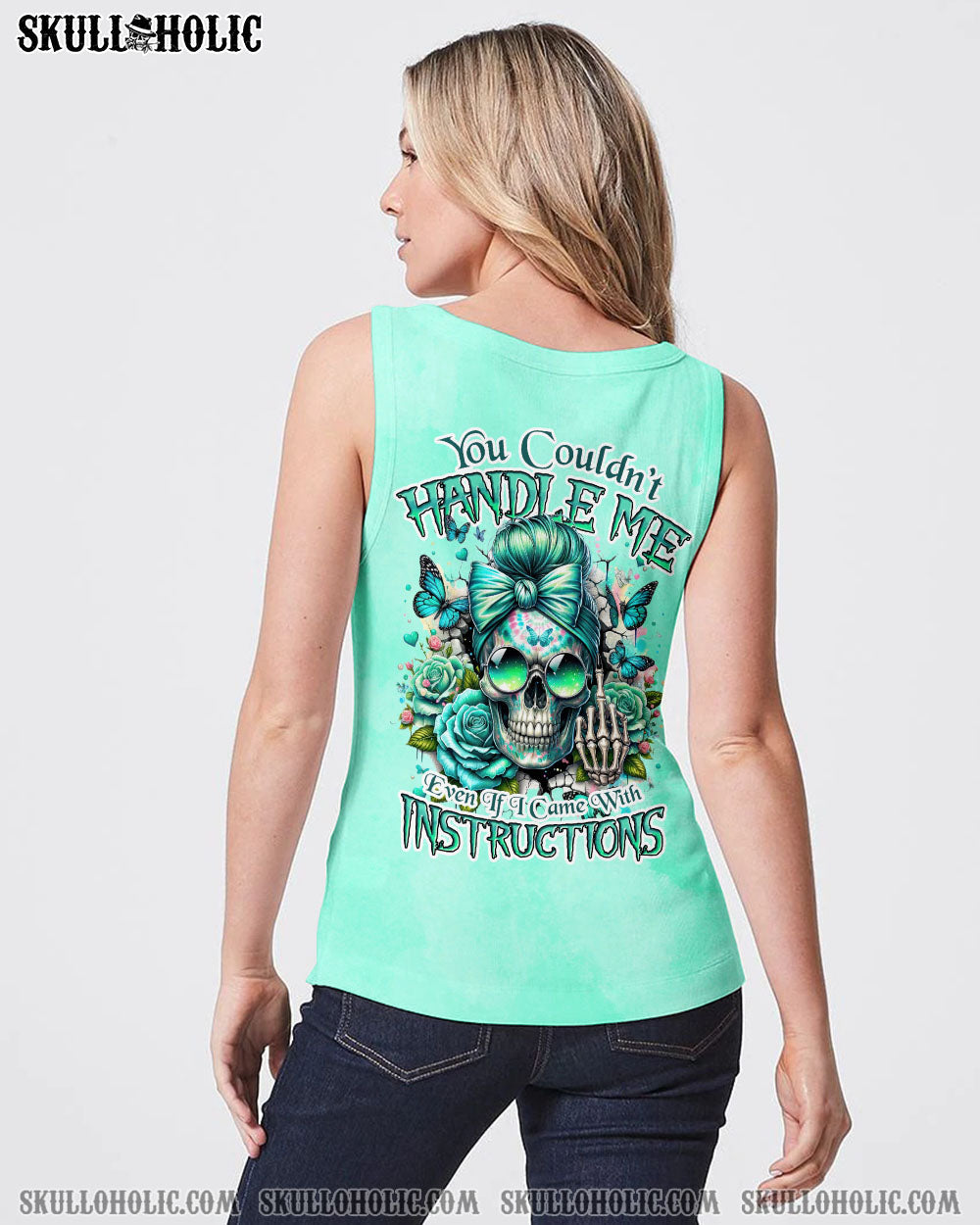 BLISSCORNERS YOU COULDN'T HANDLE ME MESSY BUN TIE DYE ALL OVER PRINT