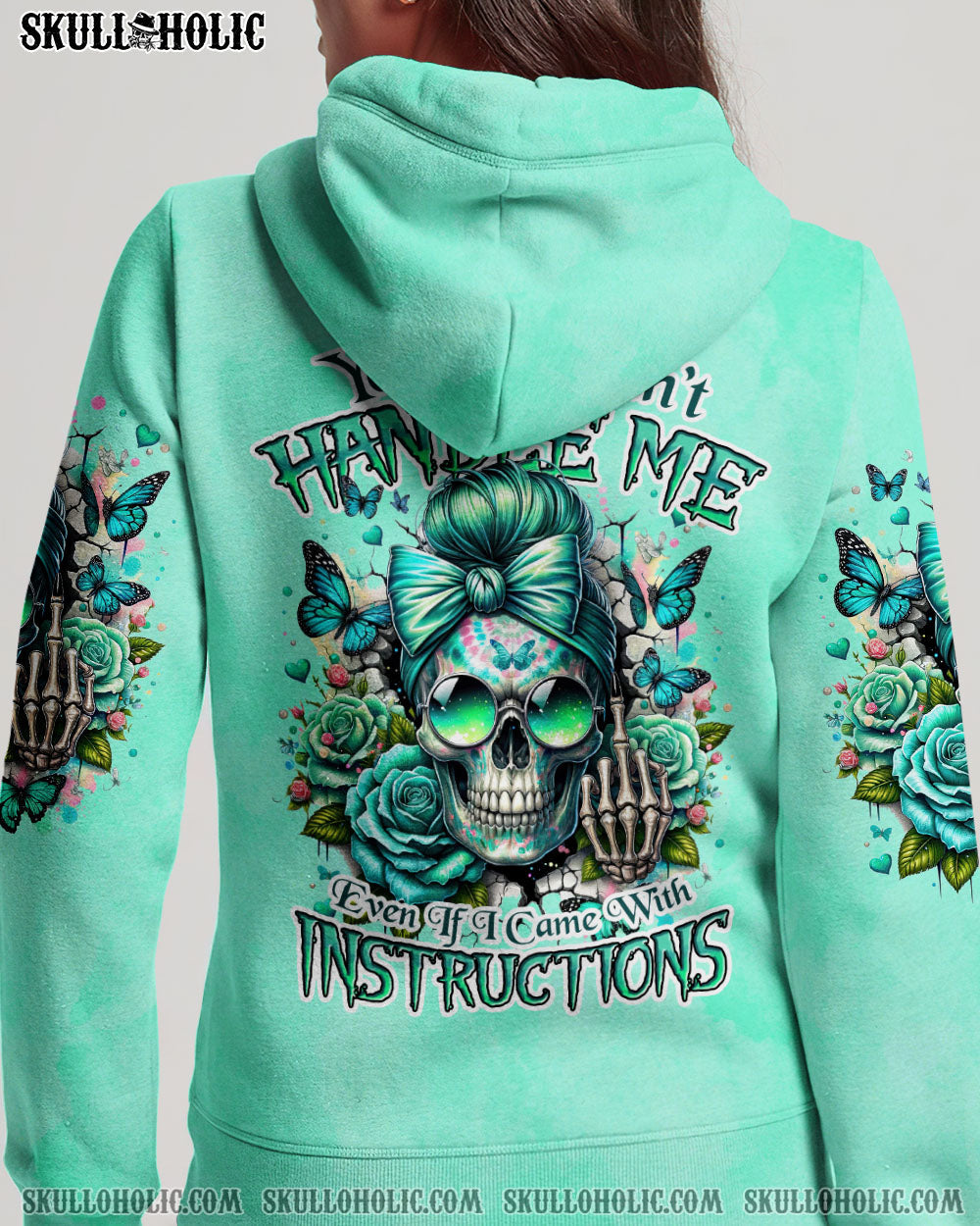 BLISSCORNERS YOU COULDN'T HANDLE ME MESSY BUN TIE DYE ALL OVER PRINT