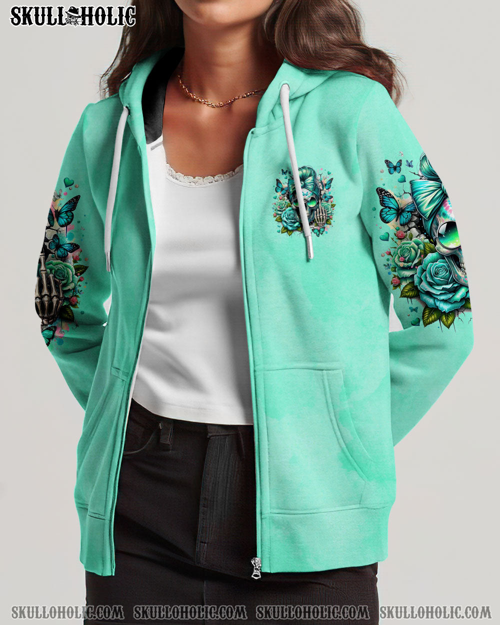 BLISSCORNERS YOU COULDN'T HANDLE ME MESSY BUN TIE DYE ALL OVER PRINT