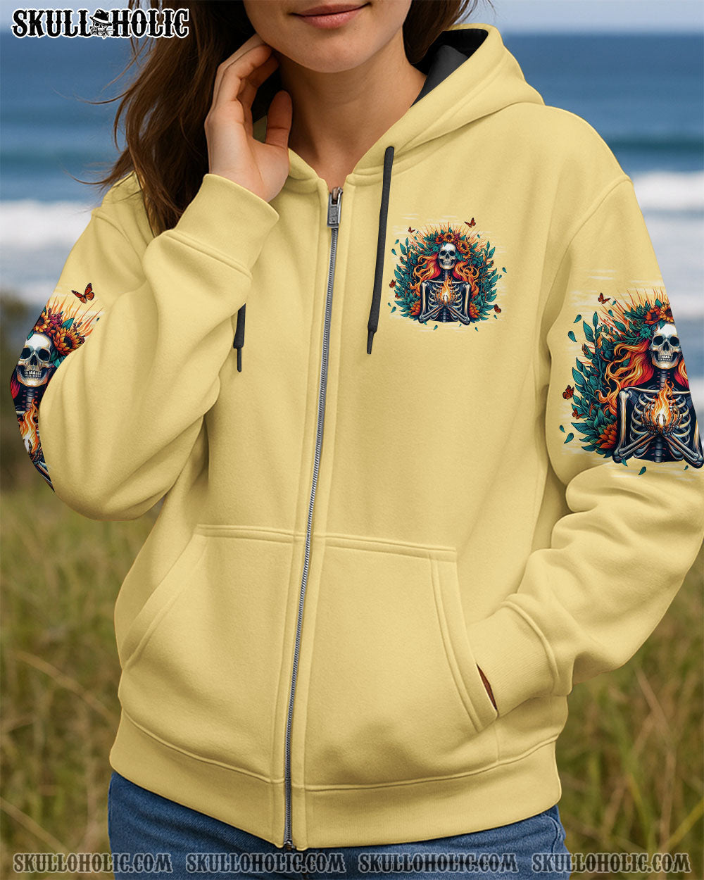 BLISSCORNERS SHE'S SUNSHINE MIXED WITH A LITTLE HURRICANE ALL OVER PRINT
