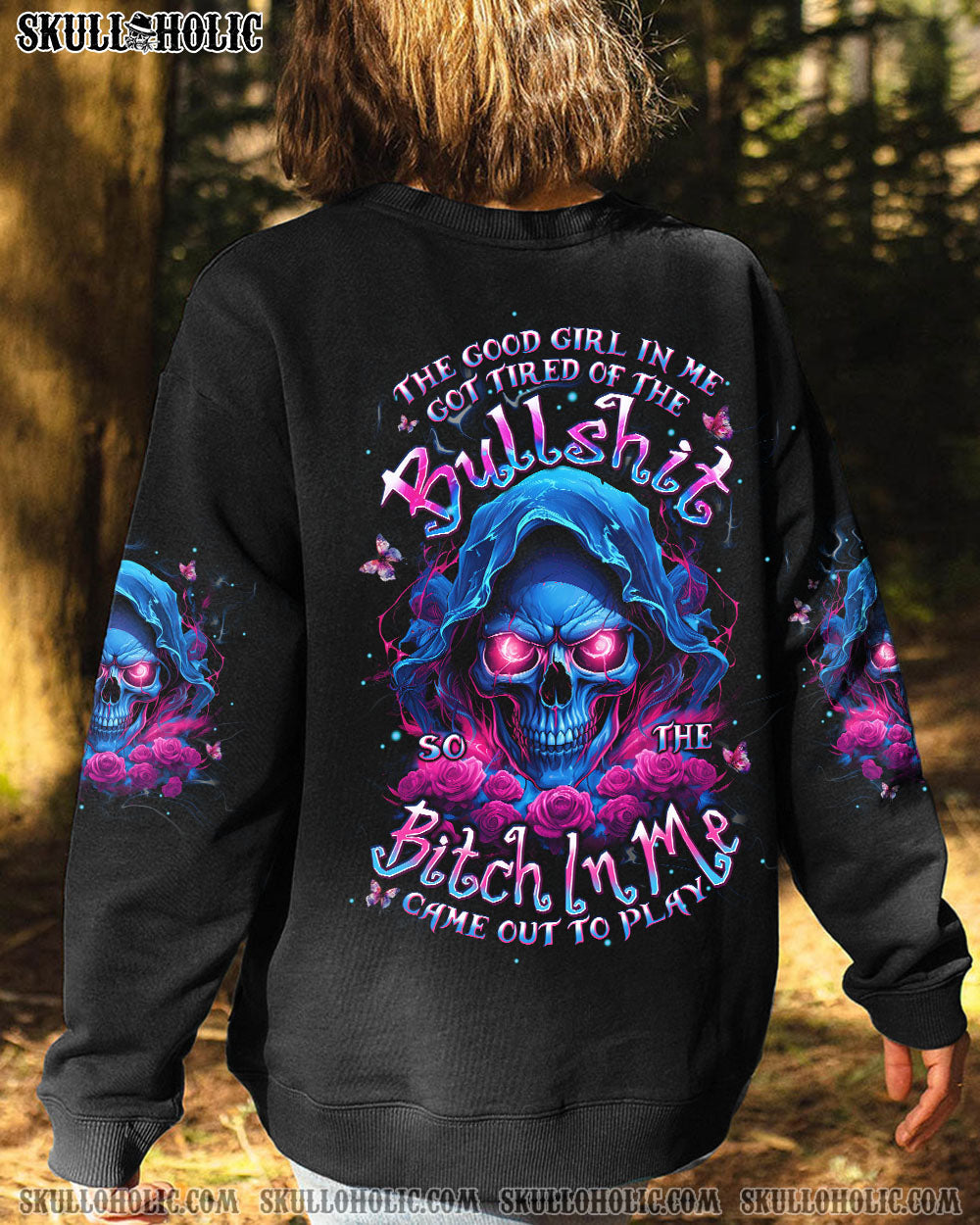 BLISSCORNERS THE GOOD GIRL IN ME ALL OVER PRINT