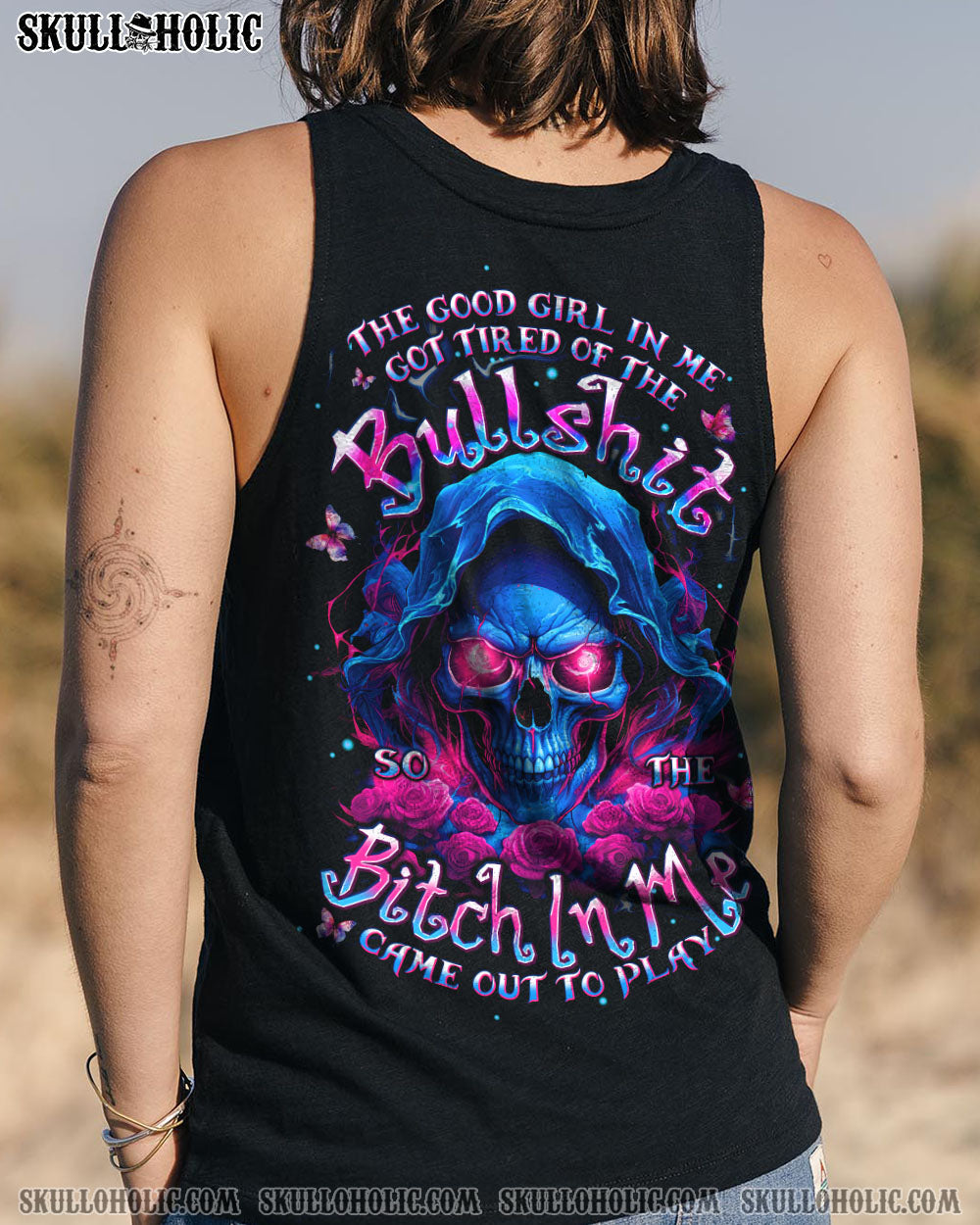 BLISSCORNERS THE GOOD GIRL IN ME ALL OVER PRINT