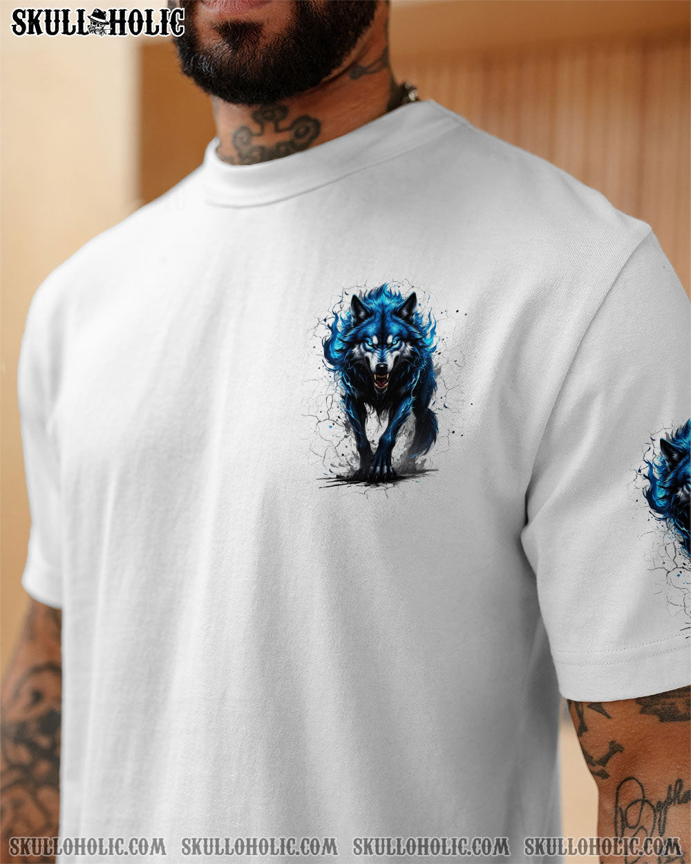 BLISSCORNERS LOYALTY MAKES YOU FAMILY WOLF ALL OVER PRINT