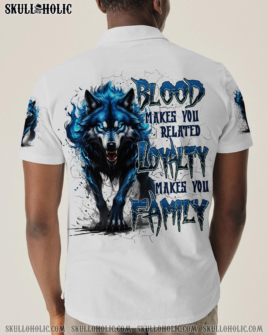 BLISSCORNERS LOYALTY MAKES YOU FAMILY WOLF ALL OVER PRINT