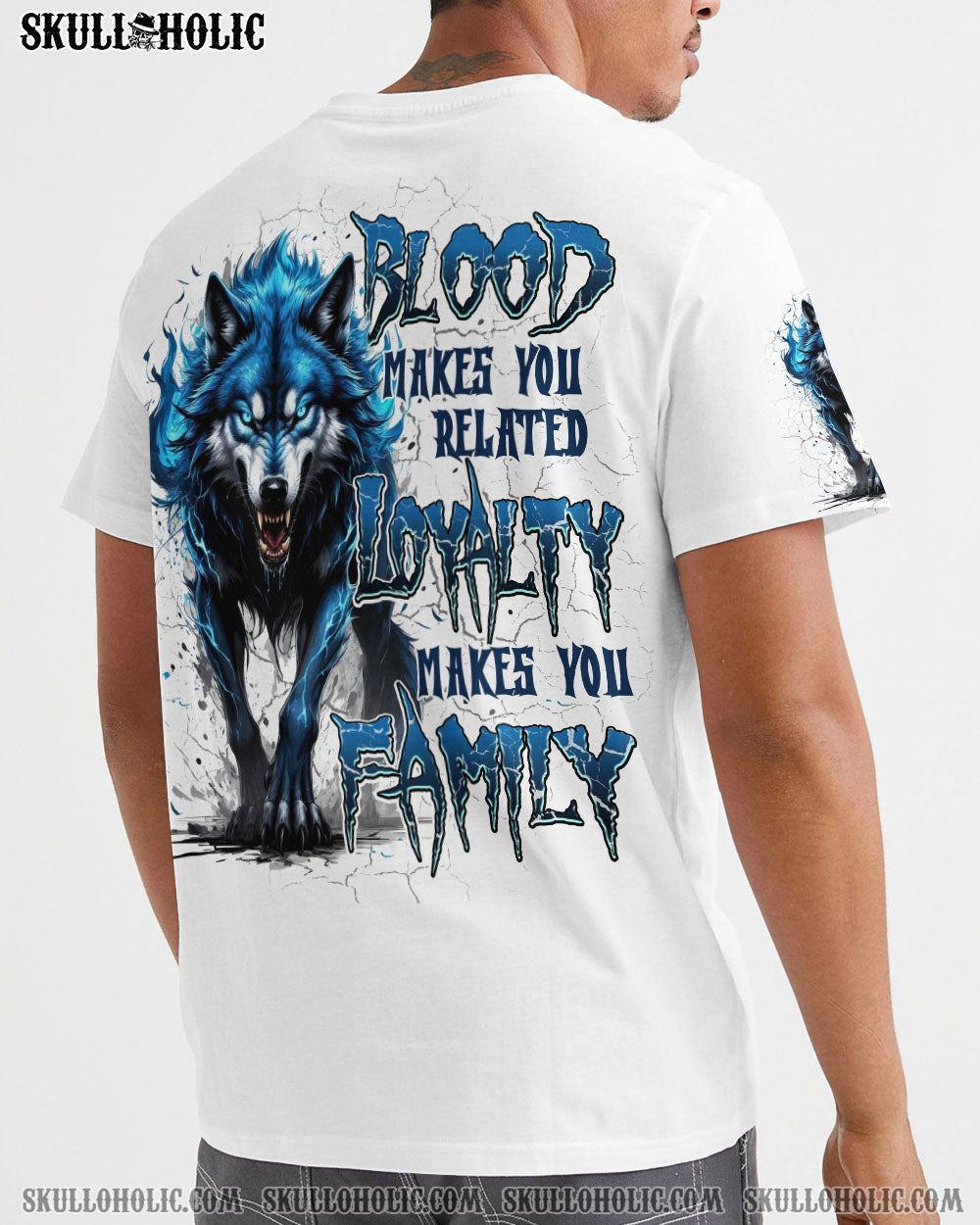 BLISSCORNERS LOYALTY MAKES YOU FAMILY WOLF ALL OVER PRINT