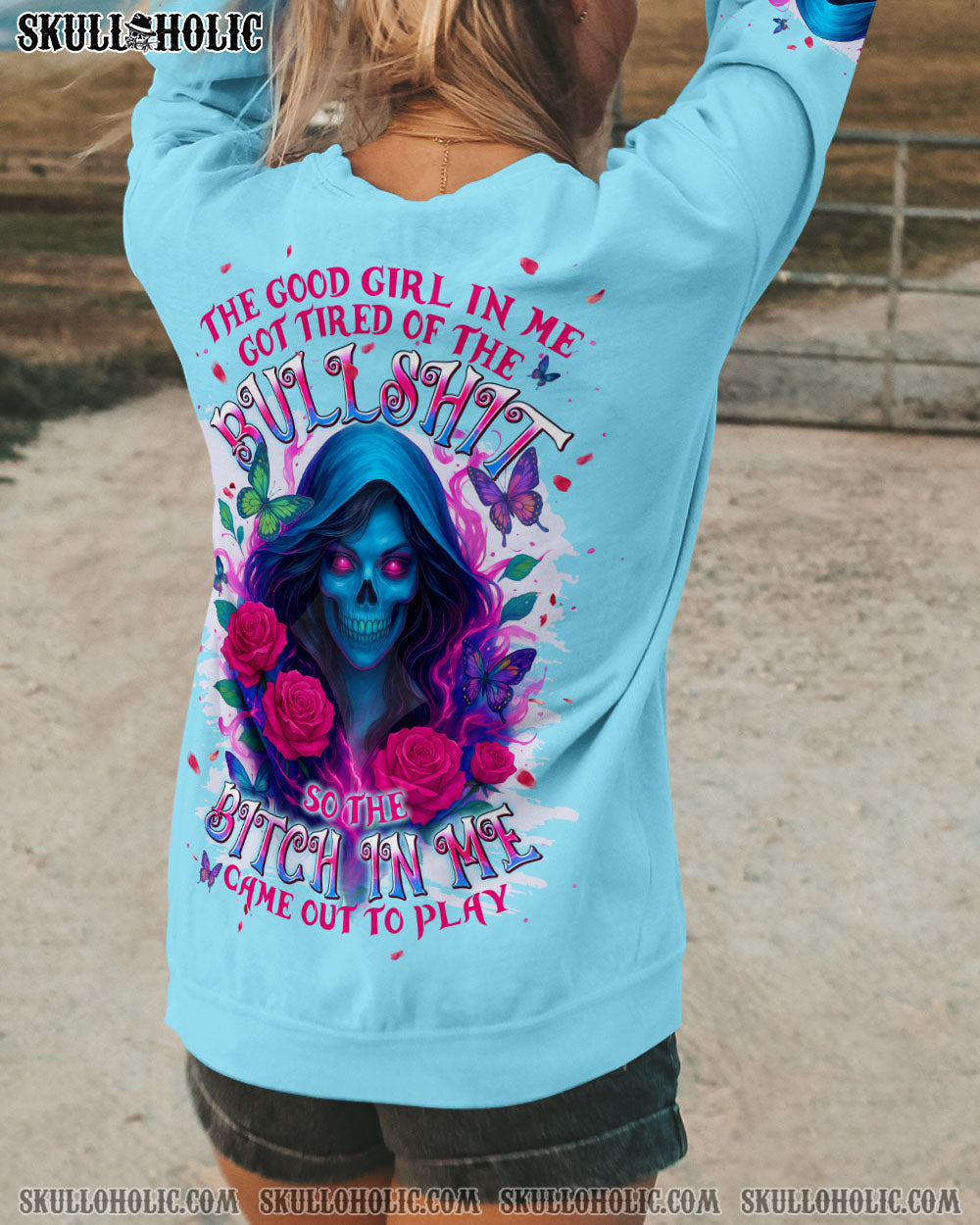 BLISSCORNERS THE GOOD GIRL IN ME ALL OVER PRINT