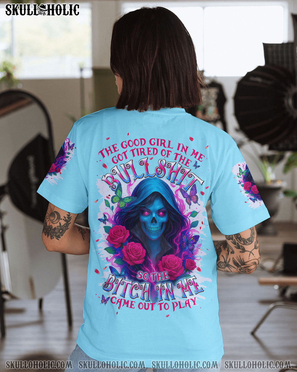 BLISSCORNERS THE GOOD GIRL IN ME ALL OVER PRINT