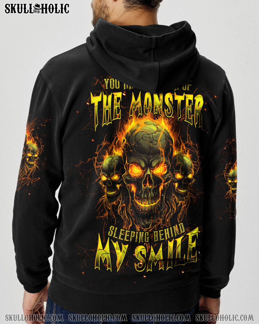 BLISSCORNERS THE MONSTER SLEEPING BEHIND MY SMILE ALL OVER PRINT
