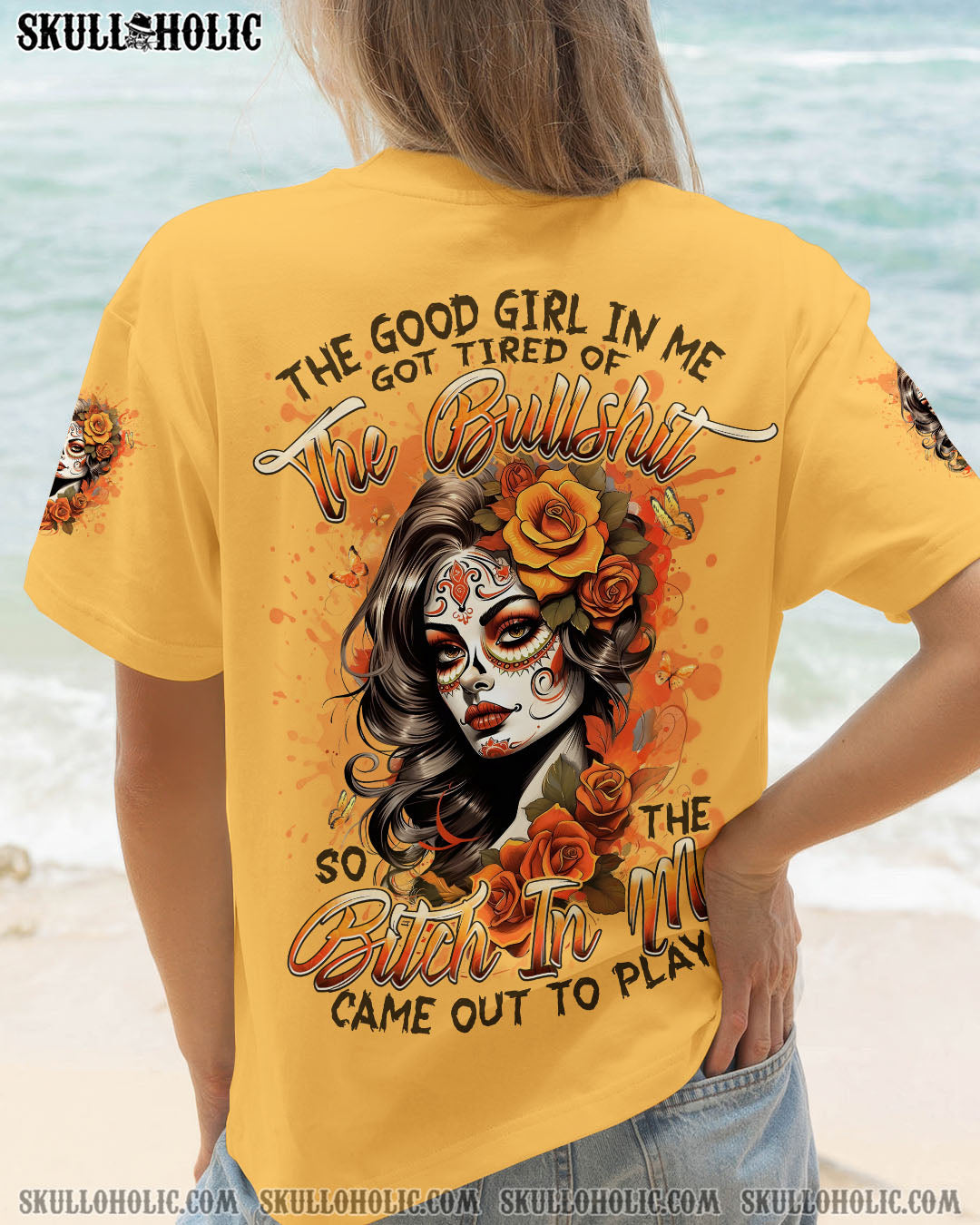 BLISSCORNERS THE GOOD GIRL IN ME ALL OVER PRINT