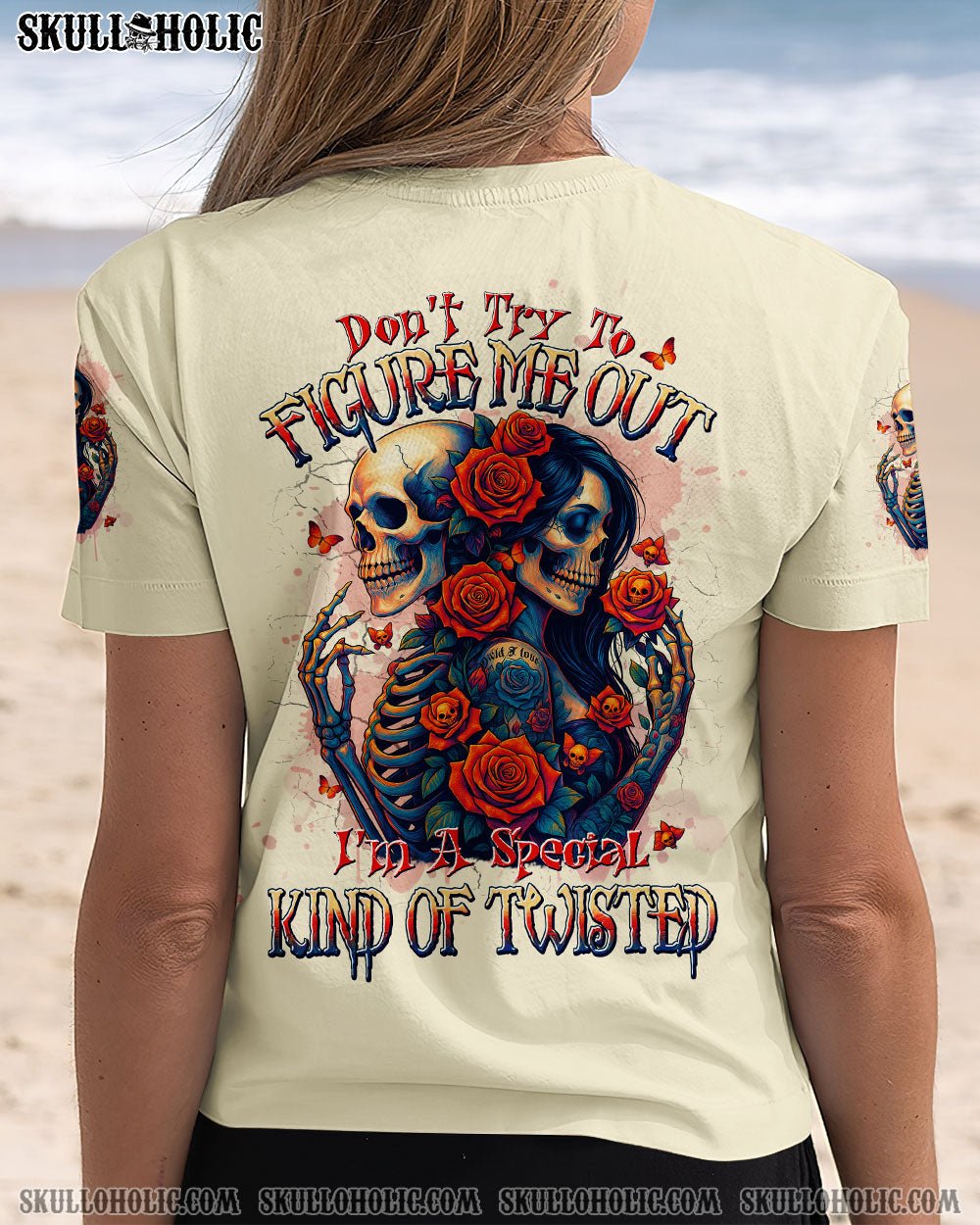 BLISSCORNERS I'M NOT RUDE I JUST HAVE THE BALLS SKULL MESSY BUN TIE DYE ALL OVER PRINT