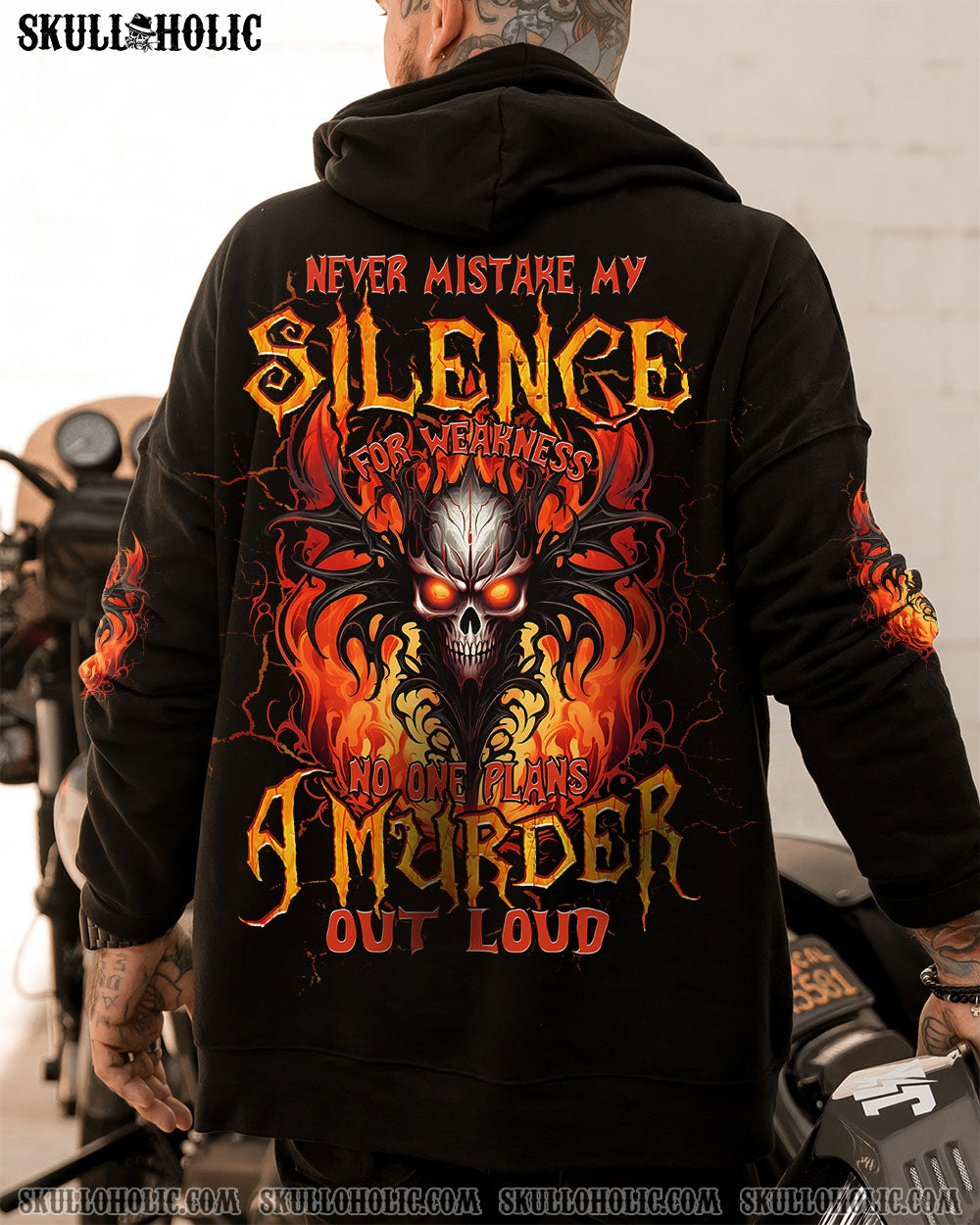 BLISSCORNERS NEVER MISTAKE MY SILENCE FOR WEAKNESS ALL OVER PRINT