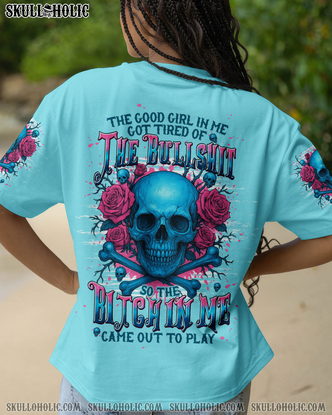 BLISSCORNERS THE GOOD GIRL IN ME ALL OVER PRINT