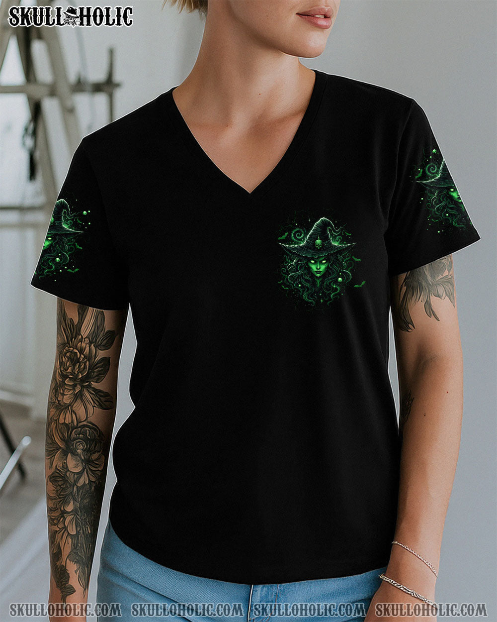 BLISSCORNERS HELLO DARKNESS HALLOWEEN WITCH ALL OVER PRINT