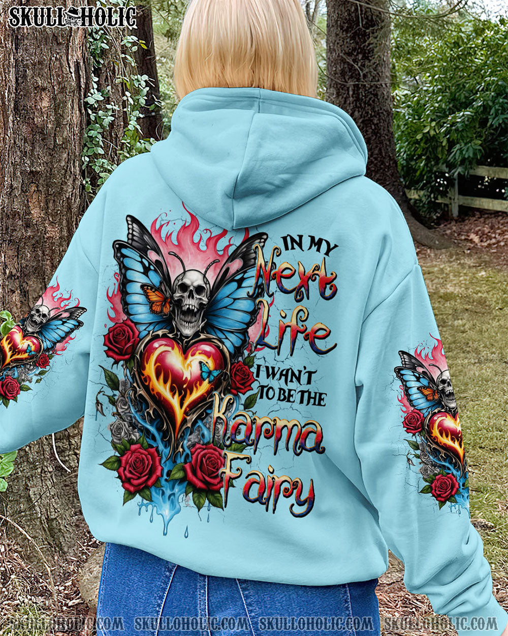 BLISSCORNERS IN MY NEXT LIFE I WANT TO BE THE KARMA FAIRY ALL OVER PRINT