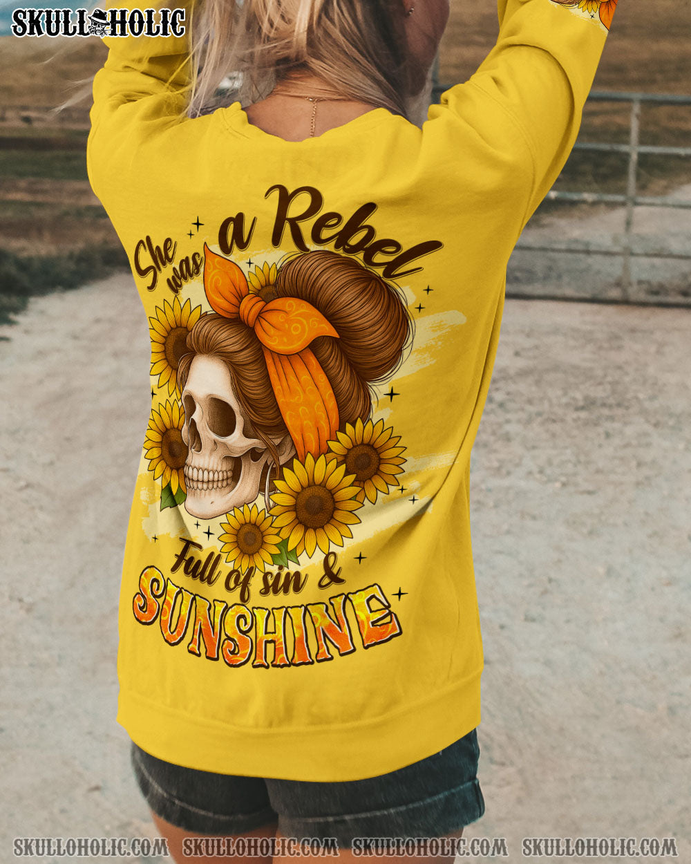 BLISSCORNERS YOU COULDN'T HANDLE ME MESSY BUN TIE DYE ALL OVER PRINT