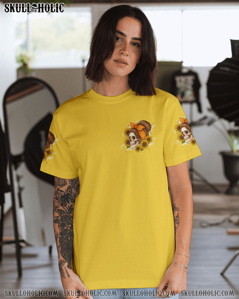 BLISSCORNERS YOU COULDN'T HANDLE ME MESSY BUN TIE DYE ALL OVER PRINT