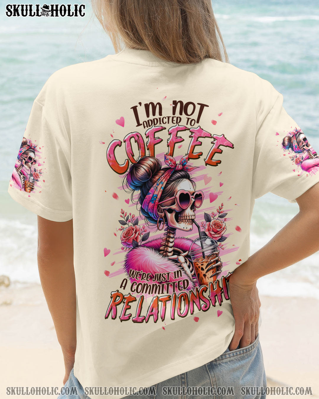 BLISSCORNERS I'M NOT ADDICTED TO COFFEE ALL OVER PRINT