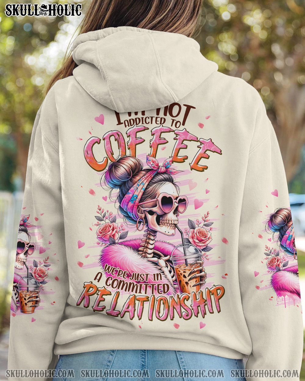 BLISSCORNERS I'M NOT ADDICTED TO COFFEE ALL OVER PRINT