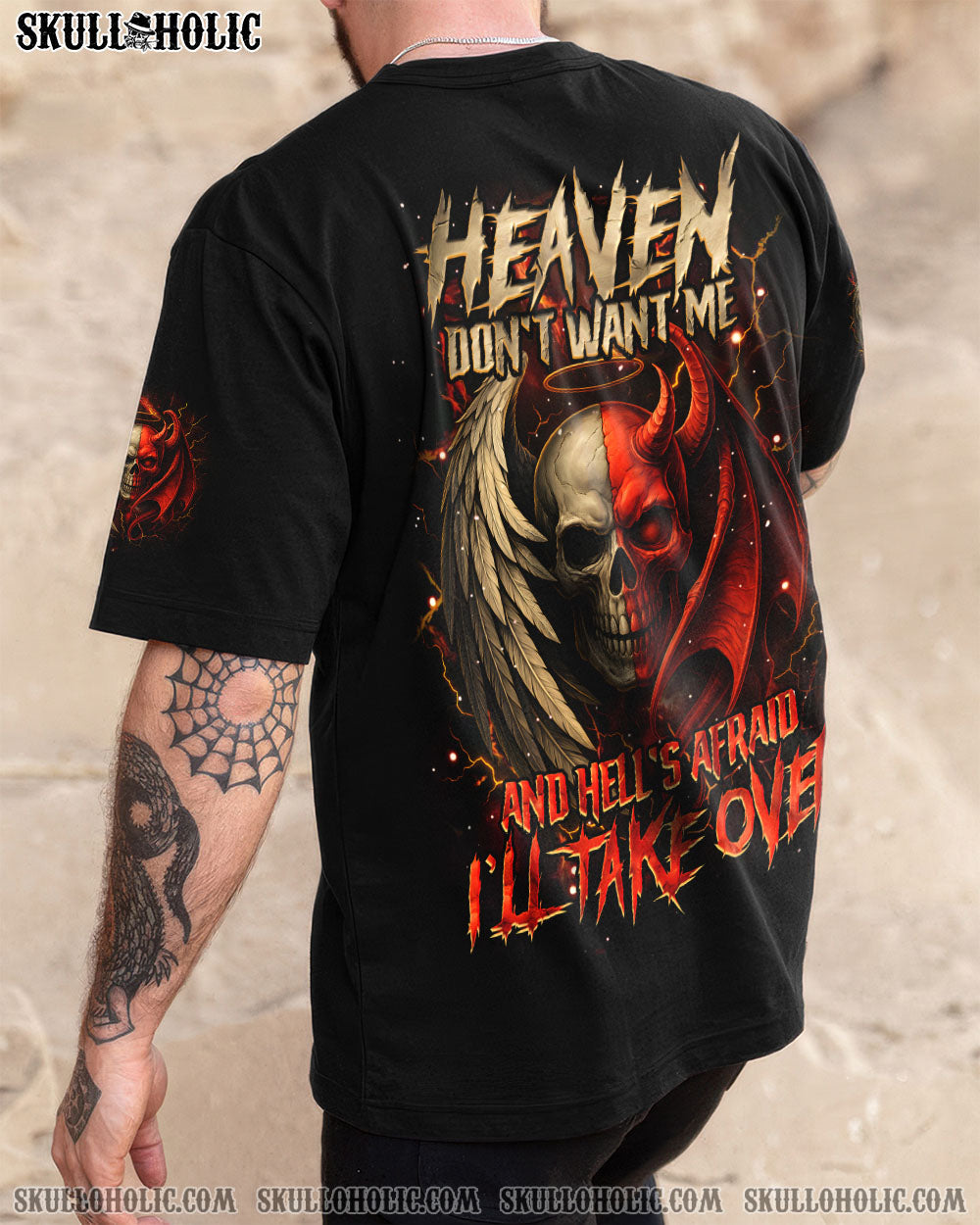 BLISSCORNERS HEAVEN DON'T WANT ME ALL OVER PRINT