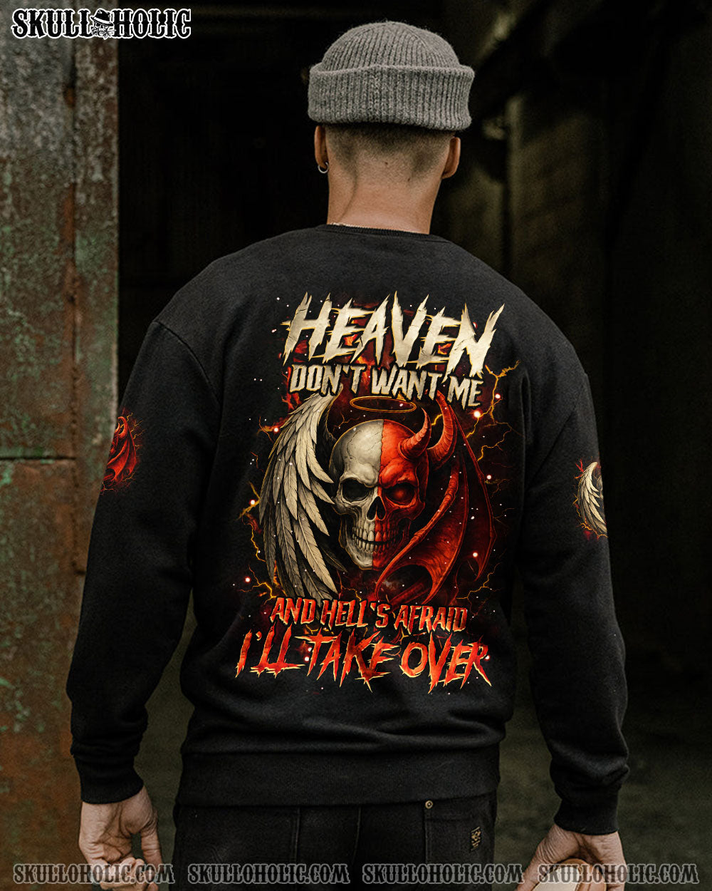 BLISSCORNERS HEAVEN DON'T WANT ME ALL OVER PRINT