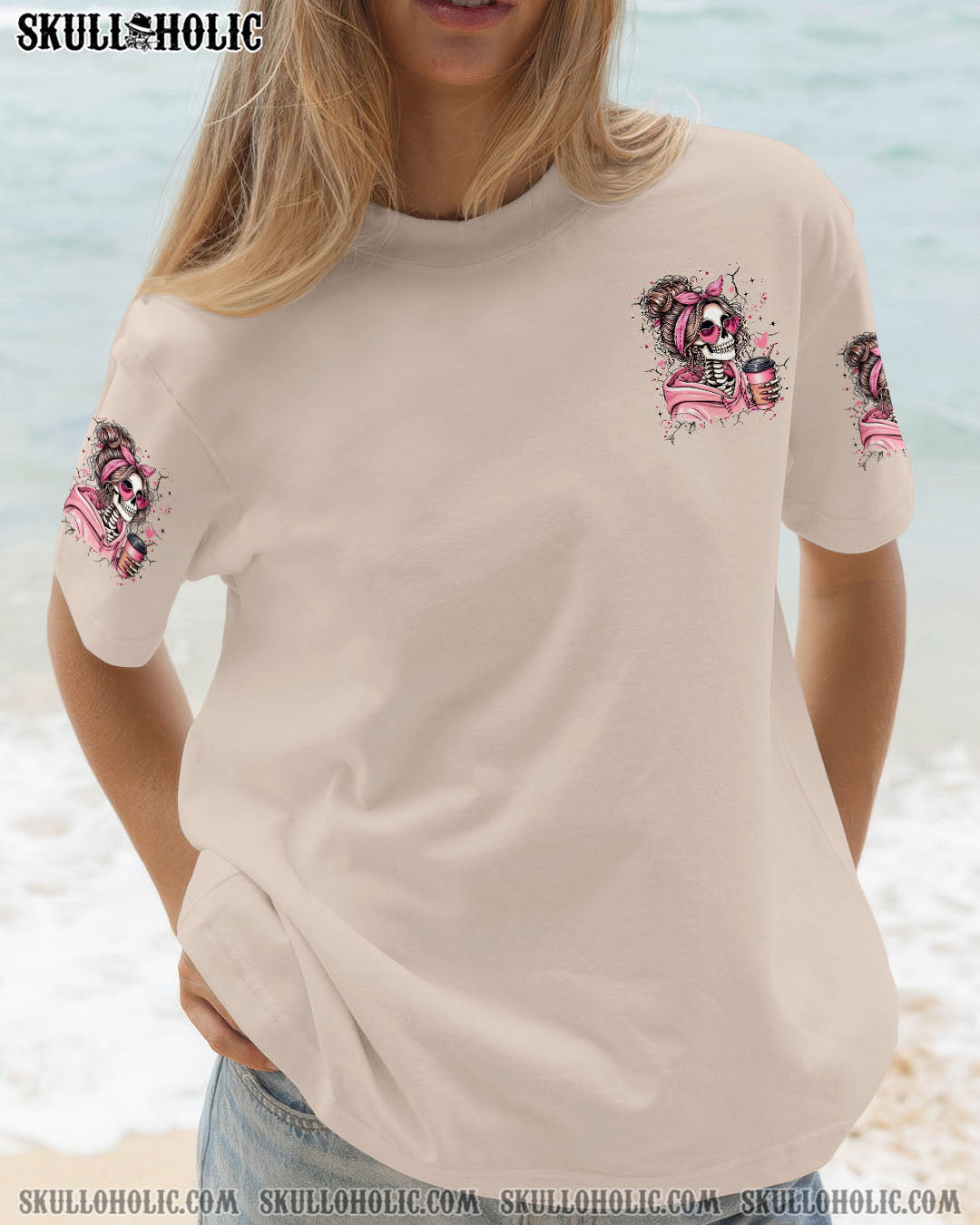 BLISSCORNERS I'M NOT A HOT MESS MESSY BUN SKULL  ALL OVER PRINT
