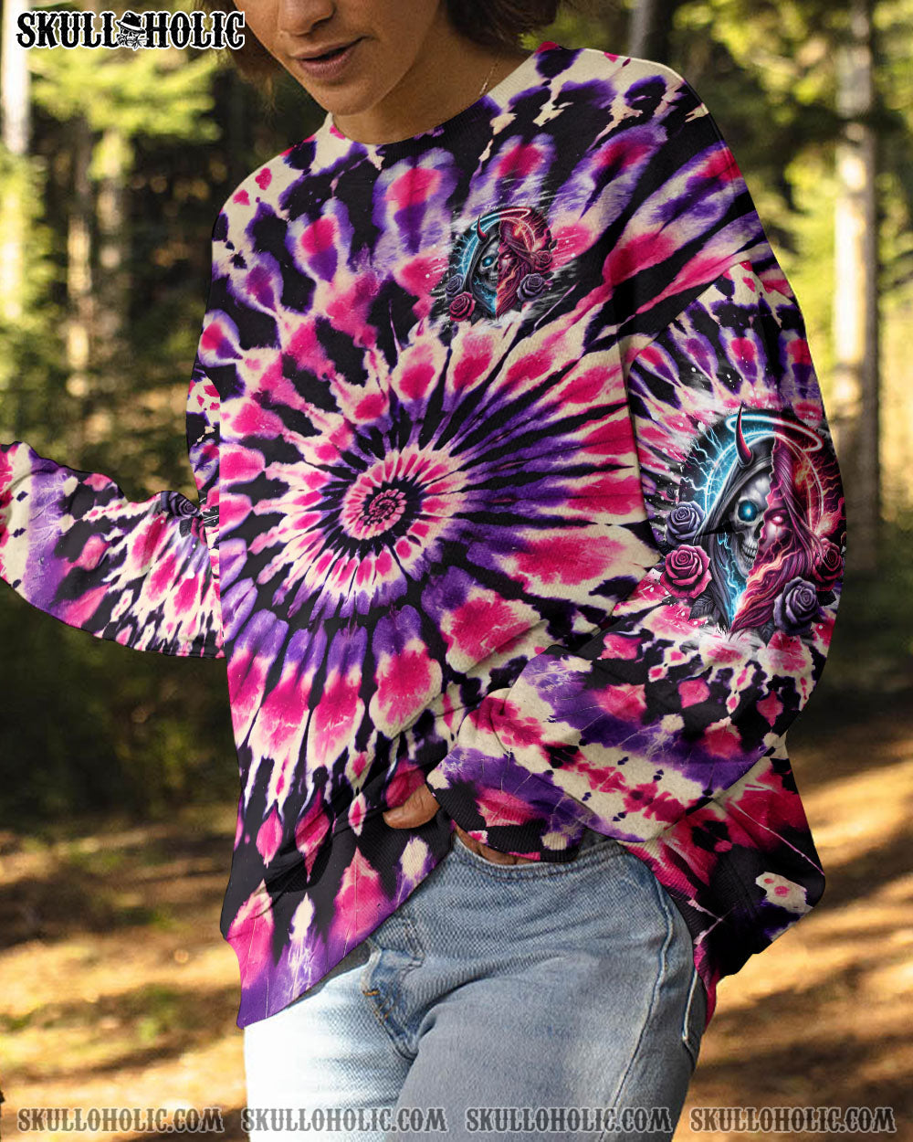 BLISSCORNERS THE GOOD GIRL IN ME TIE DYE ALL OVER PRINT