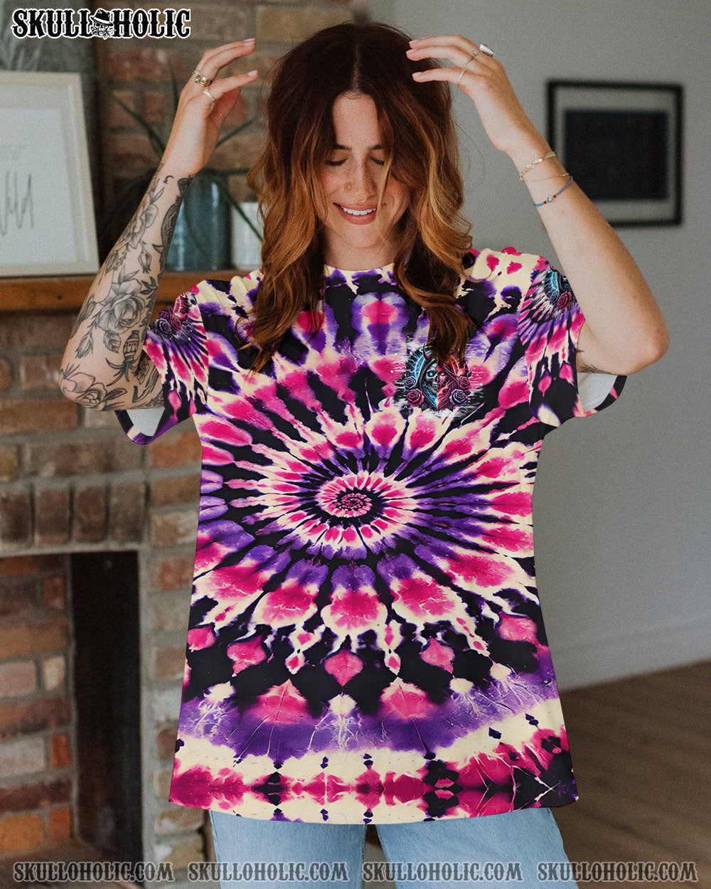 BLISSCORNERS THE GOOD GIRL IN ME TIE DYE ALL OVER PRINT